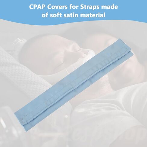 4 PCS CPAP CPAP COVERS ، وسائد قناع CPAP CPAP لتناسب رأس Dreamwear أو Airfit ، أغطية حزام قناع CPAP حريري ، واقي شعر CPAP المضاد للتجاعيد لتقليل العلامات الحمراء (الأرجواني الأزرق) in Kuwait