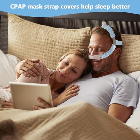 4 PCS CPAP CPAP COVERS ، وسائد قناع CPAP CPAP لتناسب رأس Dreamwear أو Airfit ، أغطية حزام قناع CPAP حريري ، واقي شعر CPAP المضاد للتجاعيد لتقليل العلامات الحمراء (الأرجواني الأزرق) in Kuwait