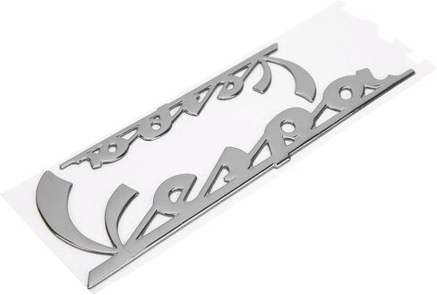 POCREATION Motorcycle Emblem Sticker, 3-Dimensional Decal for GTS300 LX125 LX150 Sprint Primavera 300 LX LXV Super(Silver) in Saudi Arabia