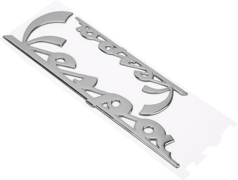 POCREATION Motorcycle Emblem Sticker, 3-Dimensional Decal for GTS300 LX125 LX150 Sprint Primavera 300 LX LXV Super(Silver) in Saudi Arabia