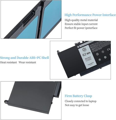 JC03 JC04 بطارية الكمبيوتر المحمول ل HP بافيليون 919700-850 919701-850 919681-421 15-BS000 15-BW000 17-AK000 17-BS000 15-BS015DX 15-BS113DX-متوافق مع 10.95 فولت - 14.8 فولت [2600 مللي أمبير/38.48 وات في الساعة] in Kuwait