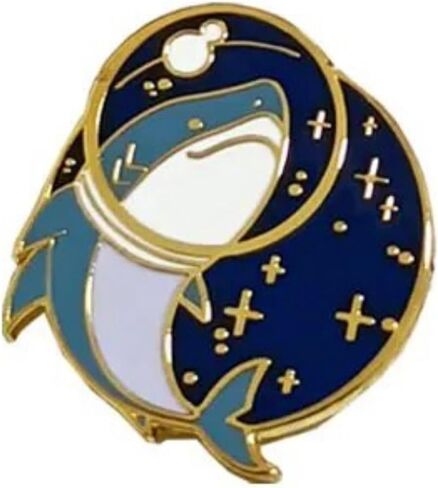 Shark in Space Astronaut Stars Galaxy Animal Cute Kawaii 1.1" Enamel Pin in Saudi Arabia