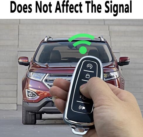 قضية تغطية مفتاح FOB متوافقة مع Ford Edge Focus Escape Explorer Explorer Flex C-Max Taurus Lincoln MKS MKT MKX Navigator (Purple) in Kuwait
