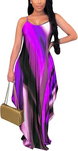 Besscops Summer Maxi Dresses for Women 2025 Plus Size Sundresses غير الرسمي للأزياء بلا أكمام in Kuwait