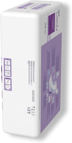 Seni Lady Overnight Pads, Ultimate Long Overnight Incontinence Bladder Control Pads with Adhesive Strip, 26 Count (1 Pack of 26), Discrete Bladder Protection for Women in Saudi Arabia
