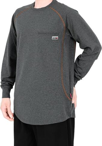 TICOMELA FR Shirts for Men | Flame Resistant Shirt,Welding & Electrical Work,Stretch,CAT2 NFPA 2112 Compliant,100% Cotton in Kuwait