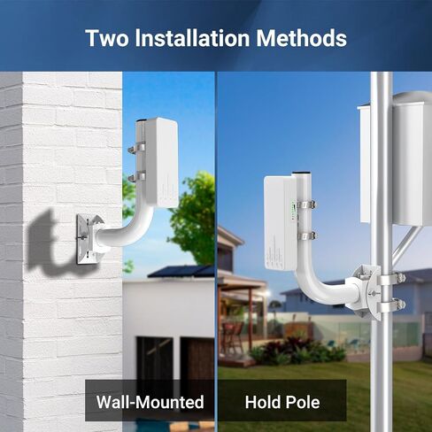 Universal Wireless Bridge Bracket Mount, 1 Pack Pole and Wall-Mounted for Outdoor Point to Point WiFi Access Point CPE Client Bridge in Saudi Arabia