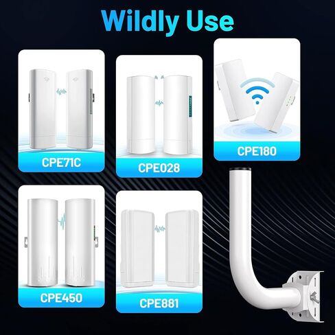 Universal Wireless Bridge Bracket Mount, 1 Pack Pole and Wall-Mounted for Outdoor Point to Point WiFi Access Point CPE Client Bridge in Saudi Arabia