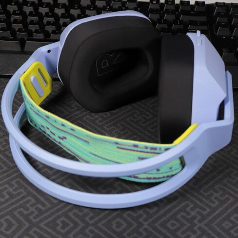 JHK Headphone Replacement Ear Pads for G733 Gaming Headset, Ear Pads with Comfort Noise Isolation Foam Ice Silk Fabric Elevate Added Thickness (Blue) in Saudi Arabia