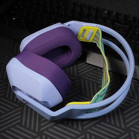 JHK Headphone Replacement Ear Pads for G733 Gaming Headset, Ear Pads with Comfort Noise Isolation Foam Ice Silk Fabric Elevate Added Thickness (Blue) in Saudi Arabia