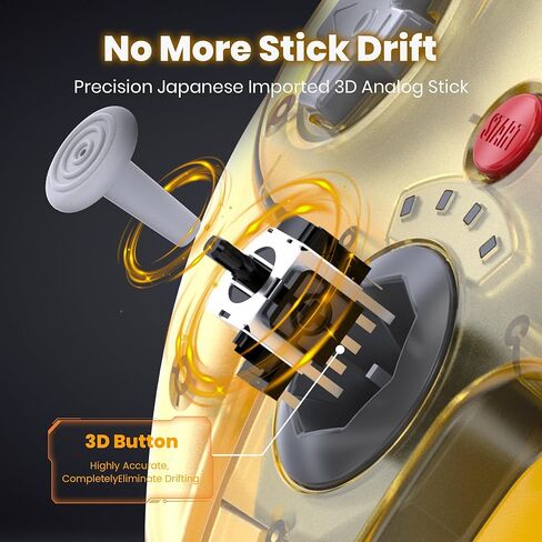 Saffun (2 Pack) 2.4 GHz Wireless N64 Controller ، N64 Receiver ، متوافق مع وحدة التحكم N64 - (قابلة للشحن) (التوصيل والتشغيل) (دموية مدمجة) - أسود) in Kuwait