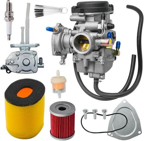 Carburetor Fit for Suzuki King Quad 300 LTF300F 4X4 2000-2002 13200-39D22 مع Fuel Valve Petcock Air Filter in Saudi Arabia