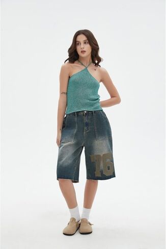 Halter Top Mesh Top Shiny Sparkly Cozy Sleeveless Casual Top Sexy Y2k Trendy Top in Saudi Arabia