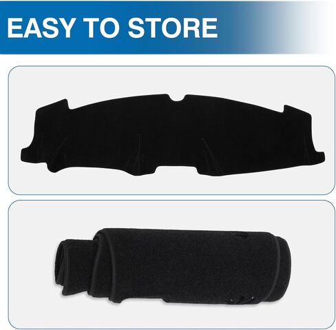 KUST Car Dash Cover Compatible with Ford Bronco 2021-2026 Left Hand Drving Dash Carpet Polyester Non-Slip Dash Protector Interior Accessories for Bronco Custom Fit Dash Mat No Glare Black in Saudi Arabia