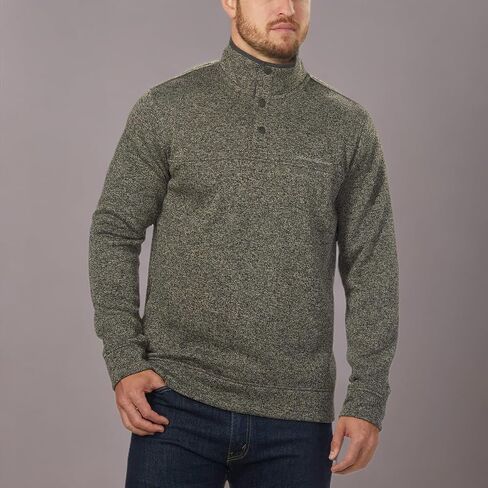 Eddie Bauer Men's Snap Placket Placket Fleece Pullover Top in Kuwait