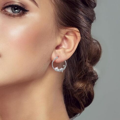 Hapour Steriling Silver Hoop أقراط للنساء الملتوية Huggie Hoops أقراط مكتنزة خفيفة الوزن الزركونيا المكعب للنساء in Kuwait
