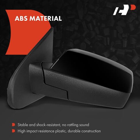 A-Premium Driver Side Power Door Mirror - Compatible with Chevrolet Silverado 1500, Silverado 2500 3500 HD & GMC Sierra 1500, Sierra 2500 3500 HD - Heated Power Folding Black w/Blind Spot Glass in Saudi Arabia