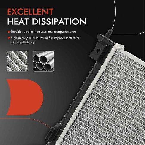 A-Premium Engine Coolant Radiator Assembly Compatible with Ford Explorer 2013 2014 2016 2017 2018 2019, 3.5L, Turbocharged in Saudi Arabia