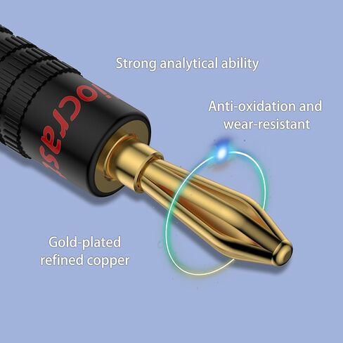 Tertullus 8 PCS Spring Pin Panana Plug Gold Gold Glated Calkeric Clips Banana Clips لأسلاك السماعة in Kuwait