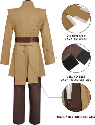 Tunic Hooded Robe Knight Costume Outfits Halloween Cosplay Costume for Mens Three Versions in Saudi Arabia