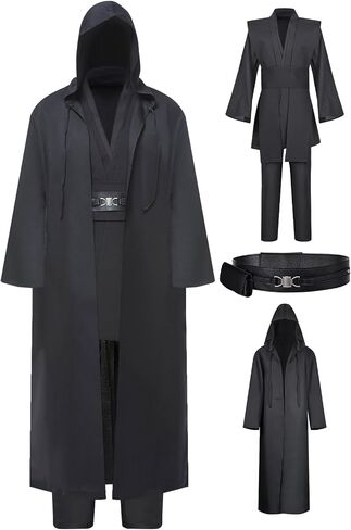 Tunic Hooded Robe Knight Costume Outfits Halloween Cosplay Costume for Mens Three Versions in Saudi Arabia