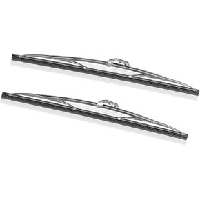 Front Windshield Wiper Blades, 12in/30.48cm Length Window Wiper Stainless Steel Universal Quiet Blades All Season Automotive Replacement for Car Modification in Saudi Arabia