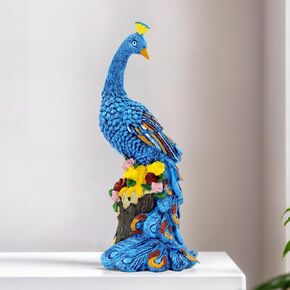 Parrot Sculpture, Indoor Outdoor Resin Bird Figurine for Home, Office, Living Room, Bedroom Decor, Unique Gift(Gold Parrot) in Saudi Arabia