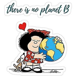 Mafalda Environment Decal Sticker - Sticker Graphic - Auto, Wall, Laptop, Cell, Truck Sticker for Windows, Cars, Trucks in Kuwait