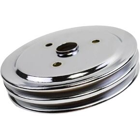 Crankshaft Pulley Double-Groove SWP Short Water Pump Compatible with Chevy SBC 262 265 267 283 302 305 307 327 350 400 Black Steel in Kuwait