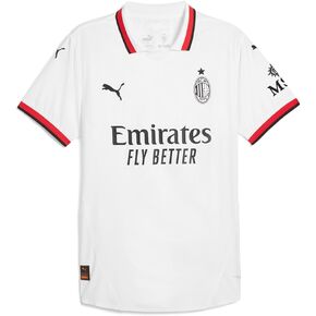 Puma Mens Ac Milan Away Collared Short Sleeve Jersey Soccer Cleats - White - Size L in Kuwait