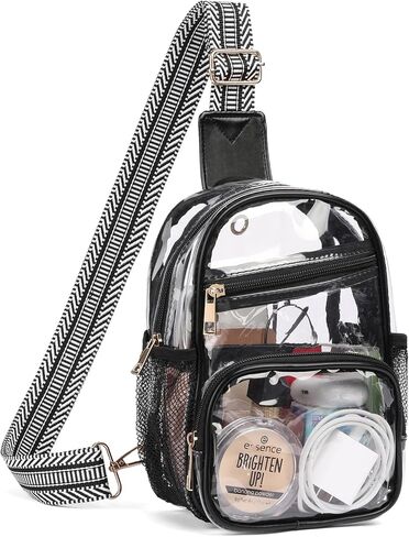 Sendefn Clear Bag لأحداث الاستاد يمارسها Lear للنساء Crossbody أكياس حبال الشفافة للحفلات الموسيقية الرياضية in Kuwait