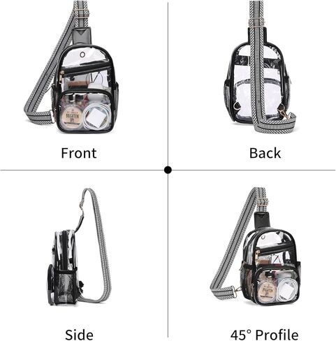 Sendefn Clear Bag لأحداث الاستاد يمارسها Lear للنساء Crossbody أكياس حبال الشفافة للحفلات الموسيقية الرياضية in Kuwait
