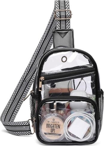 Sendefn Clear Bag لأحداث الاستاد يمارسها Lear للنساء Crossbody أكياس حبال الشفافة للحفلات الموسيقية الرياضية in Kuwait