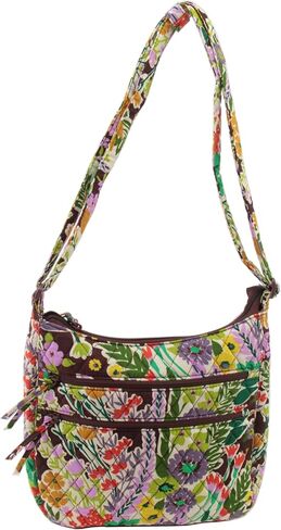 Vera Bradley Trio Zip Hipster Crossbody in Cotton, Evening Garden in Saudi Arabia