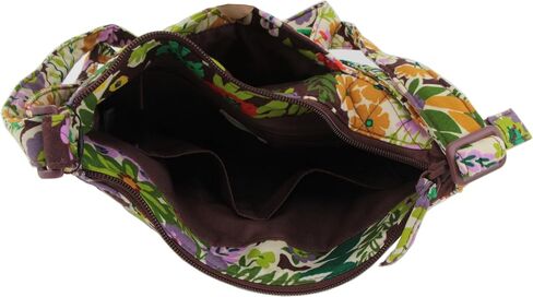 Vera Bradley Trio Zip Hipster Crossbody in Cotton, Evening Garden in Saudi Arabia