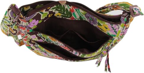 Vera Bradley Trio Zip Hipster Crossbody in Cotton, Evening Garden in Saudi Arabia