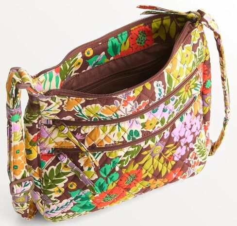 Vera Bradley Trio Zip Hipster Crossbody in Cotton, Evening Garden in Saudi Arabia