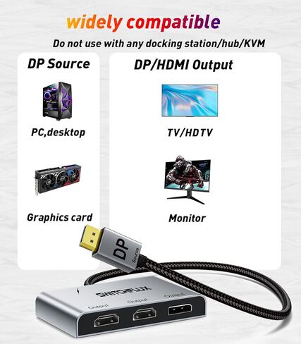 16K DisplayPort Cable 10ft [16k/8k ، 4K@240Hz 165Hz 144Hz ، 2K@240Hz] DP 2.1 CORD 48GBPS HDR10 HDCP DSC CABLE CABL in Saudi Arabia