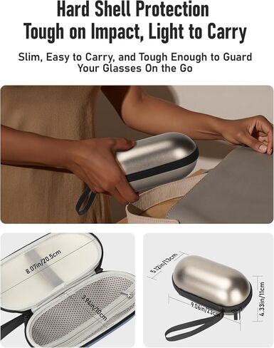 Hard Smart Glasses Case Compatible with Ray-Ban Meta Wayfarer, Skyler, Headliner Models – Travel Carrying Case in Saudi Arabia