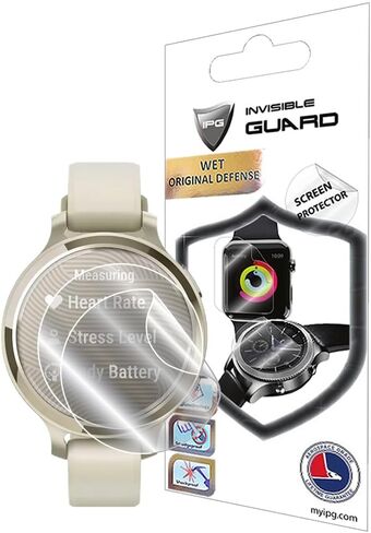 IPG for Garmin Lily Classic - Sport Edition Small GPS Smartwatch Screen Protector (2 Units) Invisible Ultra HD Clear Film Anti Scratch Guard-Smooth/Self-Healing/Bubble -Free for Lily in Saudi Arabia