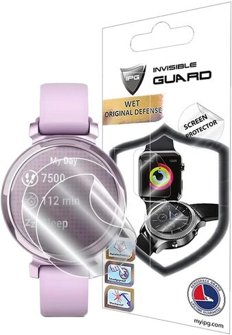 IPG for Garmin Lily Classic - Sport Edition Small GPS Smartwatch Screen Protector (2 Units) Invisible Ultra HD Clear Film Anti Scratch Guard-Smooth/Self-Healing/Bubble -Free for Lily in Saudi Arabia