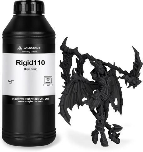 راتنج الطابعة ثلاثية الأبعاد Rigid110، صلابة وقوة فائقة، راتنج سائل طباعة ثلاثية الأبعاد عالي الدقة غير قابل للكسر لطابعات LCD DLP ثلاثية الأبعاد، مصمم للهندسة/النموذج الأولي (رمادي فاتح، 1000 جرام) in Kuwait