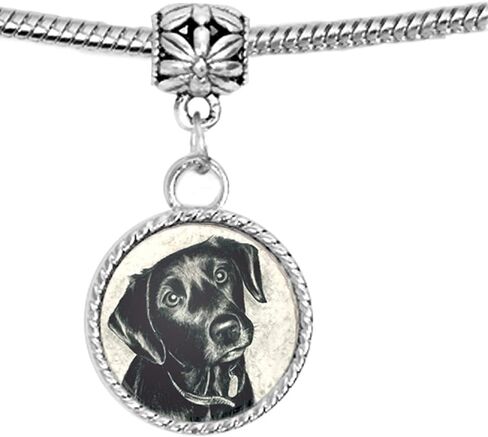 Arthwick Store Black Lab Dog Puppy Charm Bracelet in Saudi Arabia