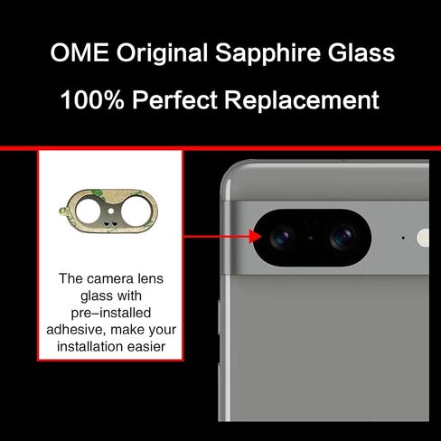 ASDAWN 2 PCS Back Rear Camera Lens Glass Replacement for Google Pixel 6 with Pre-Installed Adhesive, 6.4 Inches Pixel 6 Back camera Lens Glass kit with Installation Manual + Repair Tool Set in Saudi Arabia