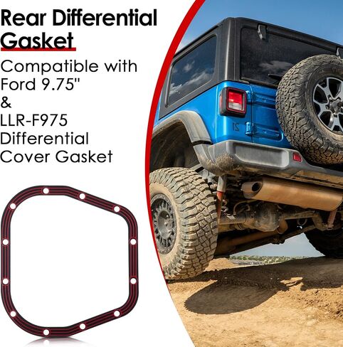 9.75 "حشية الغطاء التفاضلي متوافق مع فورد 9.75" Axle & LLR-F975 ، نواة الصلب مع طوقا التفاضلية الخلفية المطاطية المطاطية ، دليل تسرب ، قابل لإعادة الاستخدام ، سهلة التثبيت in Kuwait