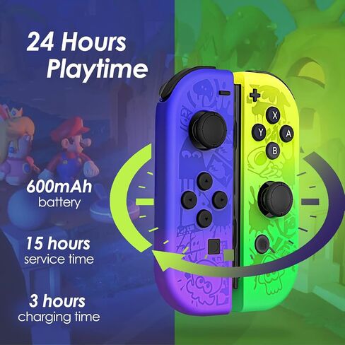 Toxfla for Nintendo Switch Controller, Switch Controller Replacement Accessories with Double Vibration/Wake-Up/Screenshot/Motion Control in Saudi Arabia