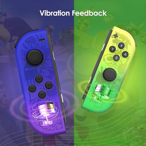 Toxfla for Nintendo Switch Controller, Switch Controller Replacement Accessories with Double Vibration/Wake-Up/Screenshot/Motion Control in Saudi Arabia