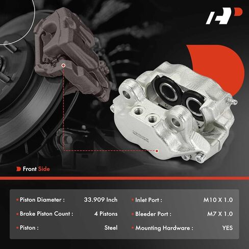 A-Premium Disc Brake Calipers Assembly Without Bracket Compatible with BMW 1600 1600-2 1800 2000ti 1968-1971, 1600ti 1968-1968, 1802 1971-1971, 2000tii 1969-1970, 2002 1968-1976 - Front Side, 2-PC Set in Saudi Arabia