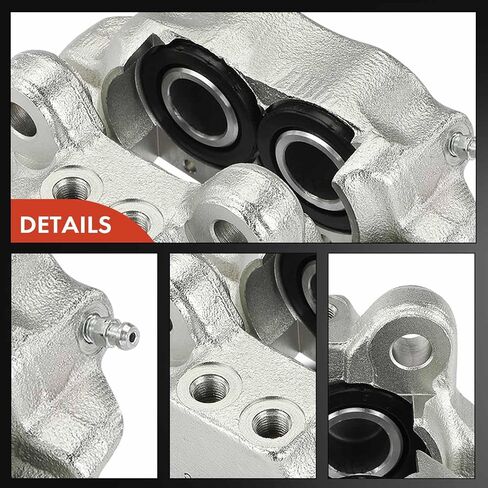 A-Premium Disc Brake Calipers Assembly Without Bracket Compatible with BMW 1600 1600-2 1800 2000ti 1968-1971, 1600ti 1968-1968, 1802 1971-1971, 2000tii 1969-1970, 2002 1968-1976 - Front Side, 2-PC Set in Saudi Arabia