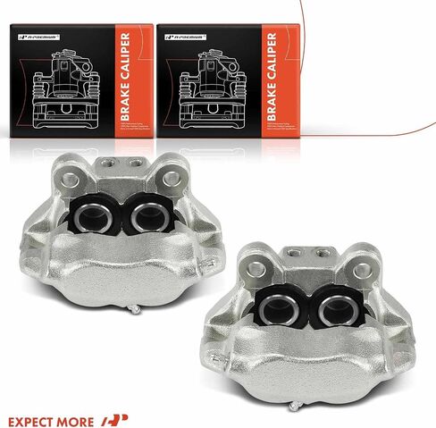 A-Premium Disc Brake Calipers Assembly Without Bracket Compatible with BMW 1600 1600-2 1800 2000ti 1968-1971, 1600ti 1968-1968, 1802 1971-1971, 2000tii 1969-1970, 2002 1968-1976 - Front Side, 2-PC Set in Saudi Arabia